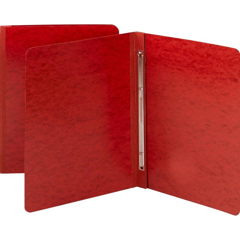 Smead Pressboard Report Covers, Letter Size (8 1/2in x 11in), 60% Recycled, Bright Red MPN:81251