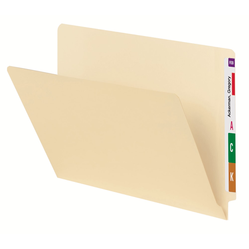 Smead Manila Single-Ply End-Tab Folders, Letter Size, Straight Cut, Pack Of 100 MPN:ET150L