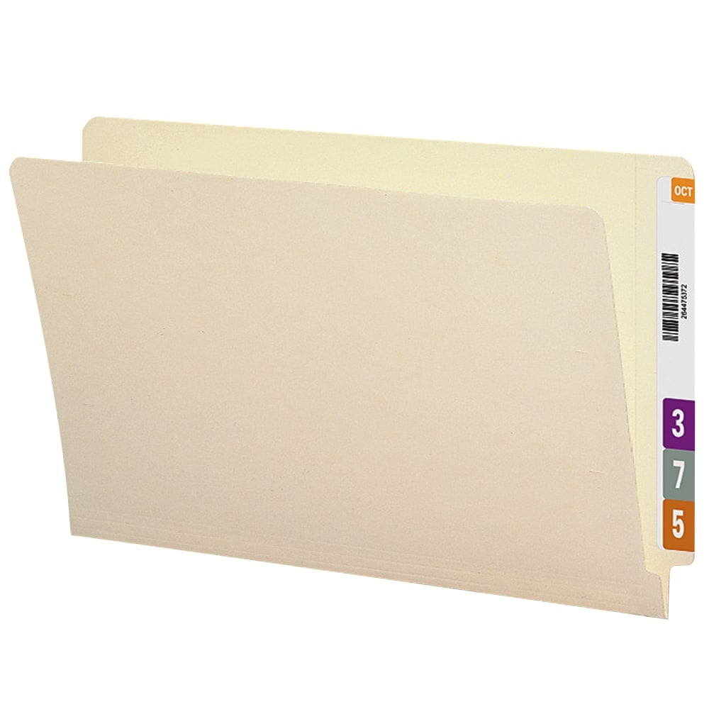 Smead Manila Reinforced End-Tab Folders, Straight Cut, Legal Size, Pack Of 100 MPN:ET2-150C