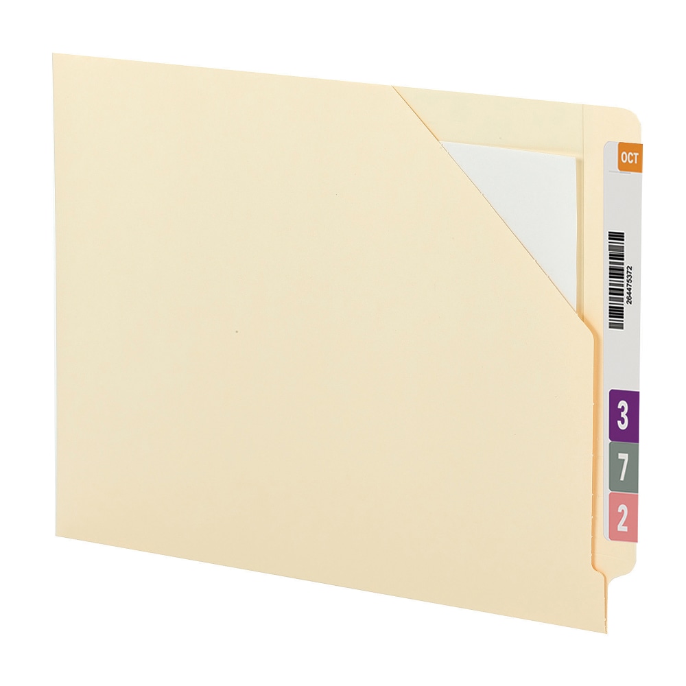 Smead End-Tab Jackets, 9 1/2in x 12 1/4in, Manila, Pack Of 100 MPN:ET2-4900