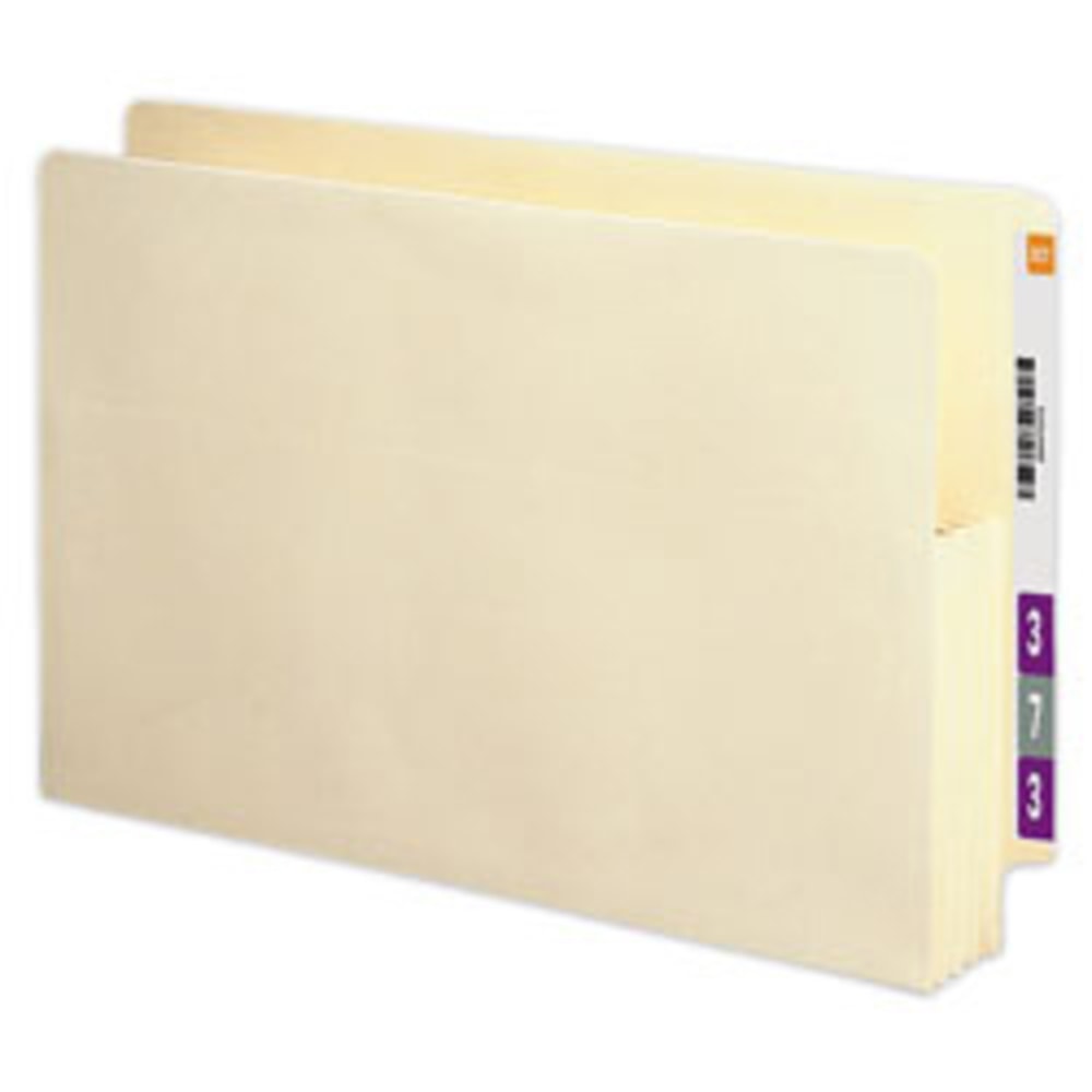 Smead End-Tab File Pockets, Legal Size (8 1/2in x 14in), 3 1/2in Expansion, Manila, Box Of 25 MPN:ETM1526E