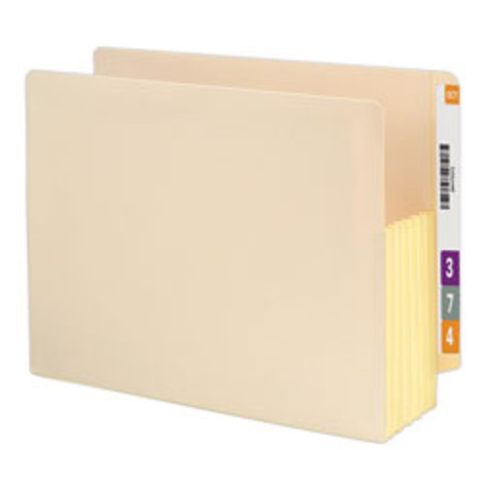 Smead Manila File Pocket With Reinforced Tab, Letter Size, 5 1/4in Expansion, Box Of 10 MPN:ETMC1534G