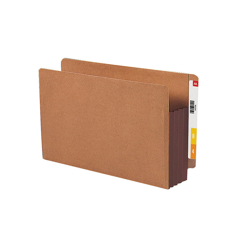 Smead Redrope End-Tab File Pockets With Gussets, Legal Size, 3 1/2in Expansion, 30% Recycled, Dark Brown, Box Of 10 MPN:ETT1527E-DBN