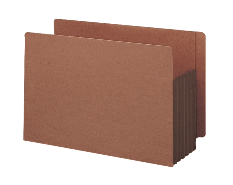 Smead Redrope Extra-Wide End-Tab File Pockets, Legal Size, 5 1/4in Expansion, 30% Recycled, Dark Brown, Box Of 10 MPN:ETT1537G-DBN