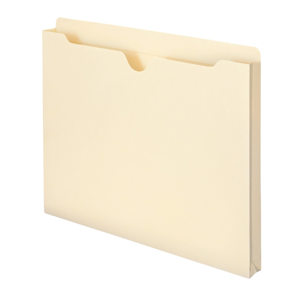 Smead Expanding Reinforced Top-Tab File Jackets, 1in Expansion, Letter Size, Manila, Box Of 50 MPN:2-4910