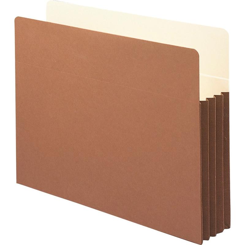 Smead Easy-Access Top-Tab Tyvek File Pockets, Letter Size, 3 1/2in Expansion, 30% Recycled, Redrope, Box Of 10 MPN:652720-2572