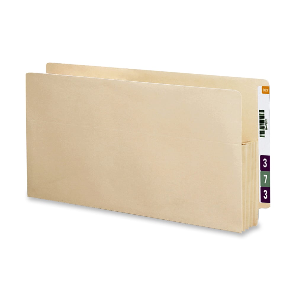 Smead End-Tab File Pockets, Letter Size (8 1/2in x 11in), 3 1/2in Expansion, Manila, Box Of 25 MPN:SMD75124
