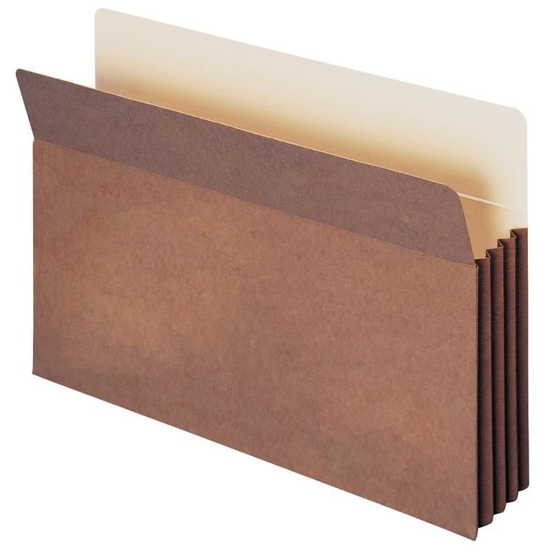 Smead TUFF Pocket File Pockets, 3 1/2in Expansion, 9 1/2in x 14 3/4in, 30% Recycled, Dark Brown, Pack Of 10 MPN:TP26E