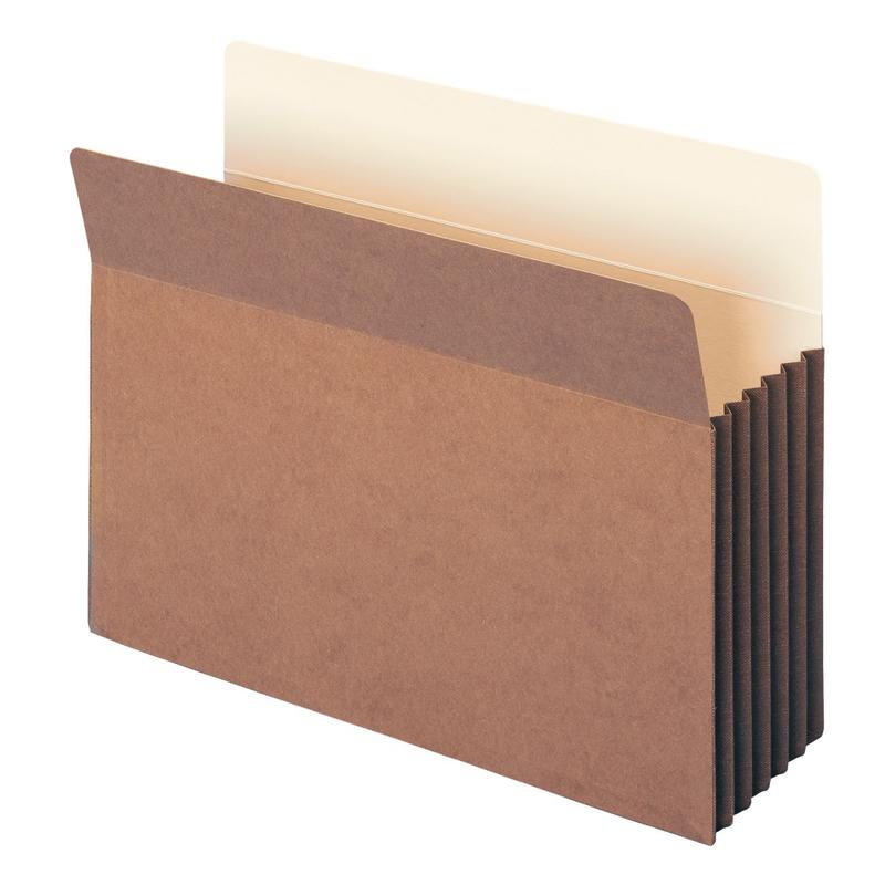 Smead TUFF Pocket File Pockets, 5 1/4in Expansion, 9 1/2in x 11 3/4in, 30% Recycled, Dark Brown, Pack Of 10 MPN:TP34G