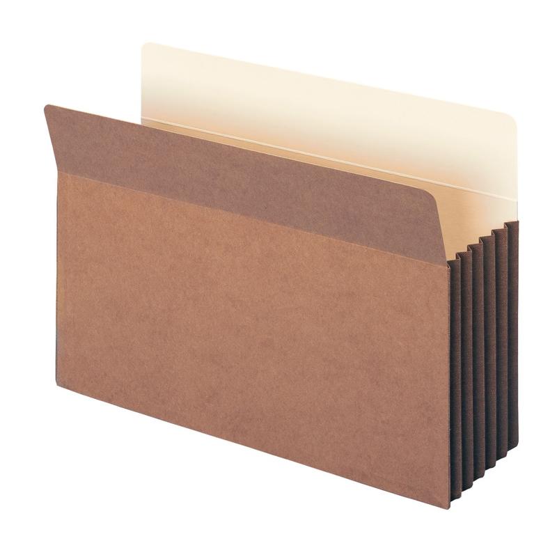 Smead TUFF Pocket File Pockets, 5 1/4in Expansion, 9 1/2in x 14 3/4in, 30% Recycled, Dark Brown, Pack Of 10 MPN:TP36G