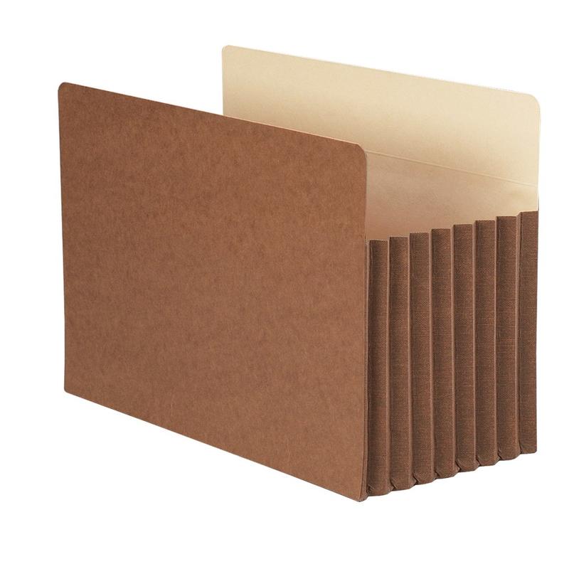 Smead TUFF Pocket File Pockets, 7in Expansion, 9 1/2in x 14 3/4in, 30% Recycled, Redrope, Pack Of 5 MPN:TP46I