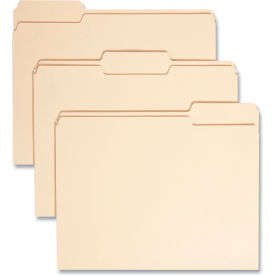 Smead® 100 Recycled File Folders 1/3 Cut One-Ply Top Tab Letter Manila 100/Box 10339