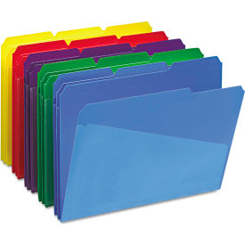 Smead® Slash Pocket Poly File Folders 1/3 Cut Top Tab Letter Assorted 30/Box 10540