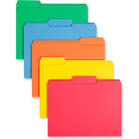 Smead® File Folders 1/3 Cut Top Tab Letter Bright Assorted Colors 100/Box 11943