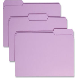 Smead® File Folders 1/3 Cut Top Tab Letter Lavender 100/Box 12443