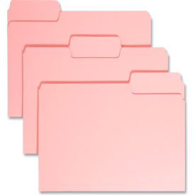 Smead® File Folders 1/3 Cut Top Tab Letter Pink 100/Box 12643
