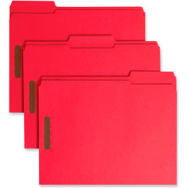 Smead® Top Tab Colored Fastener Folders 2 Fasteners Letter Size Red Exterior 50/BX 12740