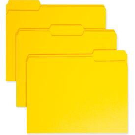 Smead® File Folders 1/3 Cut Top Tab Letter Yellow 100/Box 12943