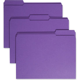 Smead® File Folders 1/3 Cut Reinforced Top Tab Letter Purple 100/Box 13034