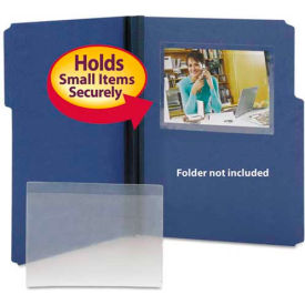 Smead® Self-Adhesive Poly Pockets Top Load 6-1/4 x 4-9/16 Clear 100/Box 68164