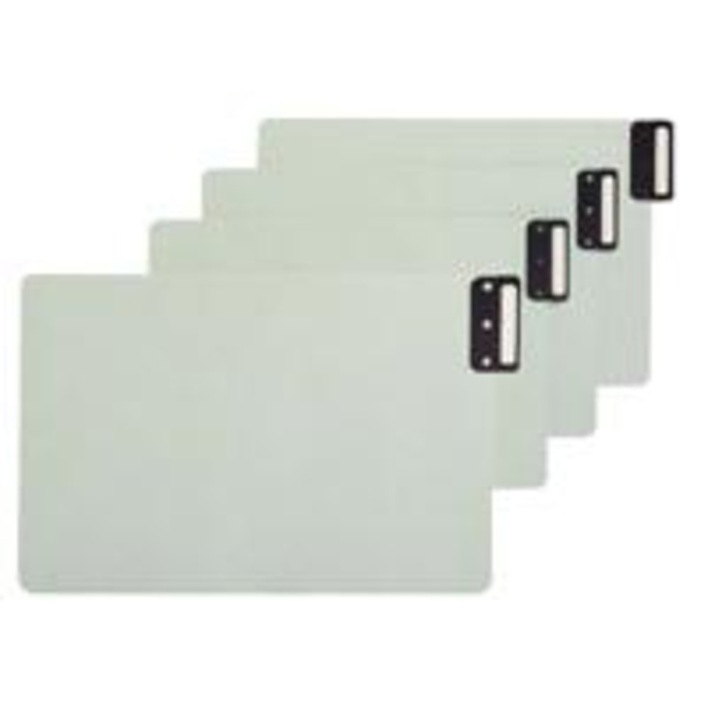 Smead Pressboard End-Tab Guides, Blank, Vertical, 9 1/2in x 15 3/4in, 100% Recycled, Gopher Green, Pack Of 50 MPN:63235