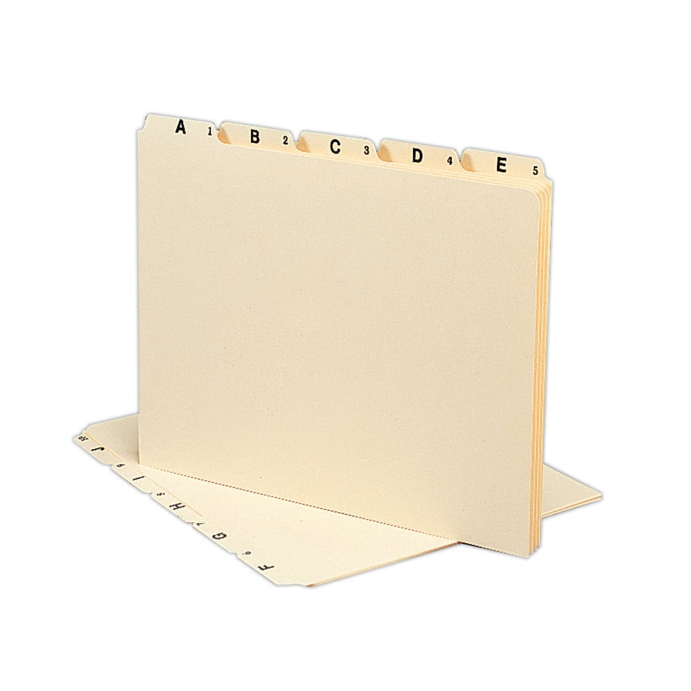 Smead Manila A To Z File Guides, Letter Size, Manila, Pack Of 25 MPN:S125-25