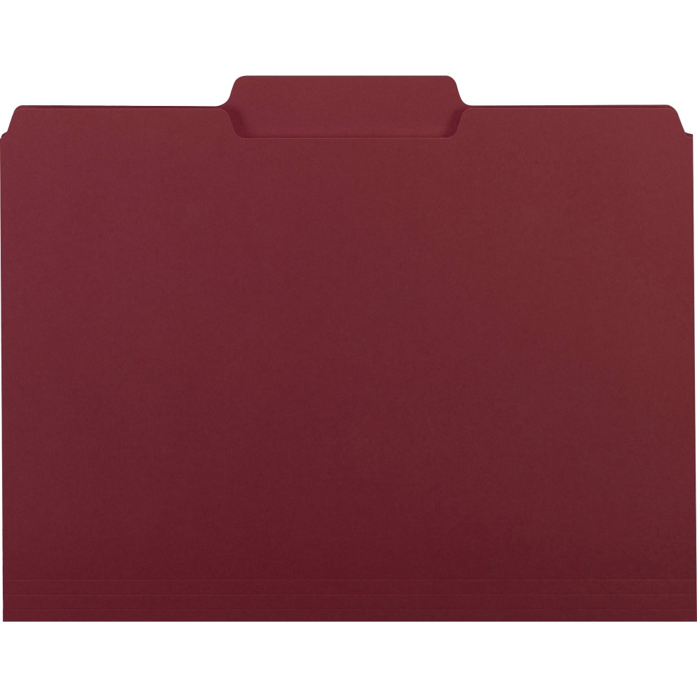 Smead 1/3 Tab Cut Letter Recycled Top Tab File Folder, Box of 100 - 10275 MPN:10275