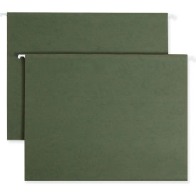 Smead® Hanging File Folders Untabbed 11 Point Stock Letter Green 25/Box 64010