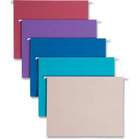 Smead® Designer Assortment Hanging Folders 1/5 Tab 11 Point Stock Letter 25/Box 64056