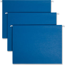 Smead® Hanging File Folders 1/5 Tab 11 Point Stock Letter Navy 25/Box 64057
