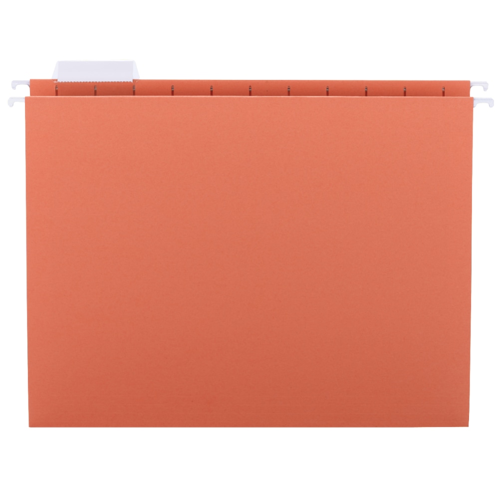Smead Hanging File Folders, 1/5-Cut Adjustable Tab, Letter Size, Orange, Box Of 25 MPN:64065