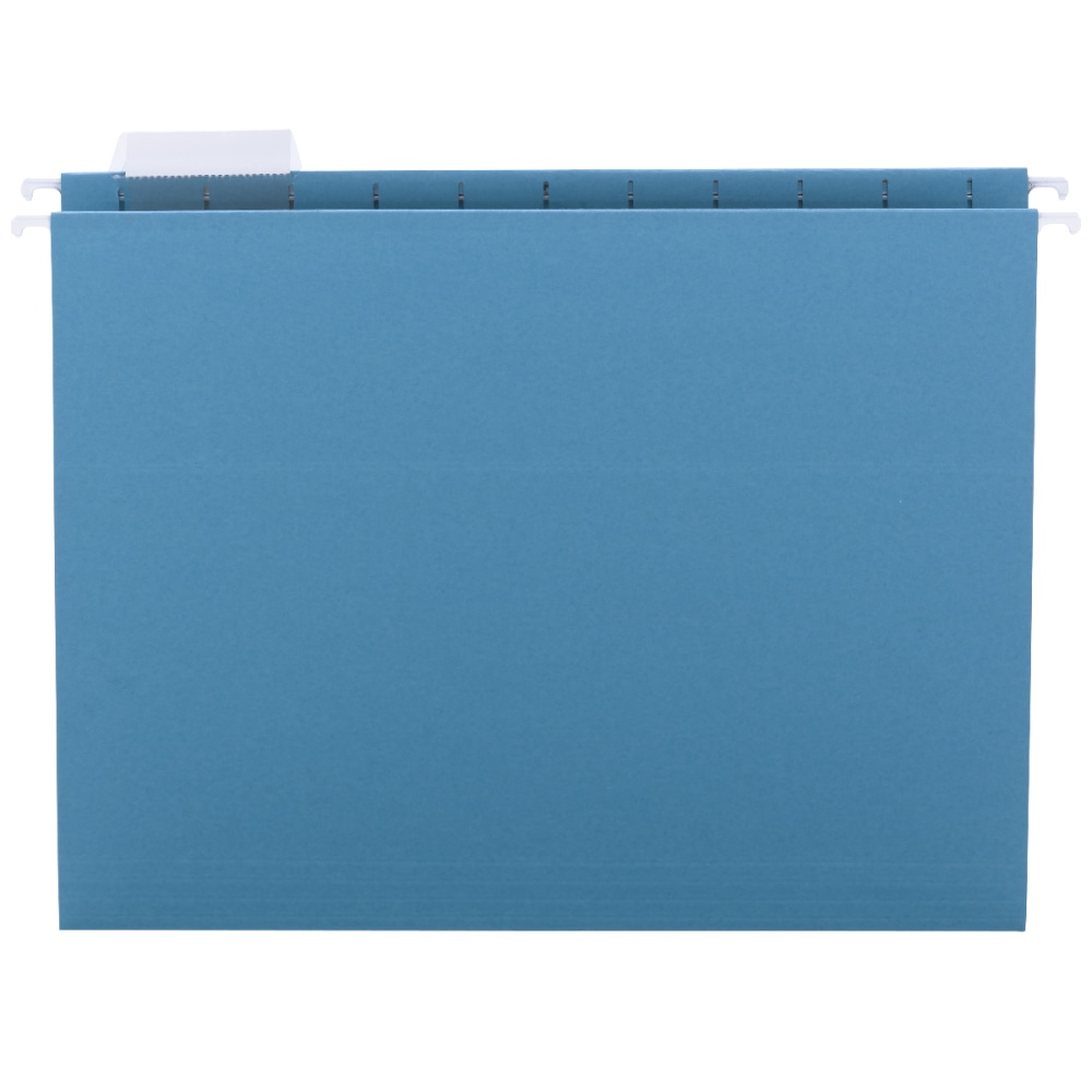 Smead Hanging File Folders, 1/5-Cut Adjustable Tab, Letter Size, Teal, Box Of 25 MPN:64074
