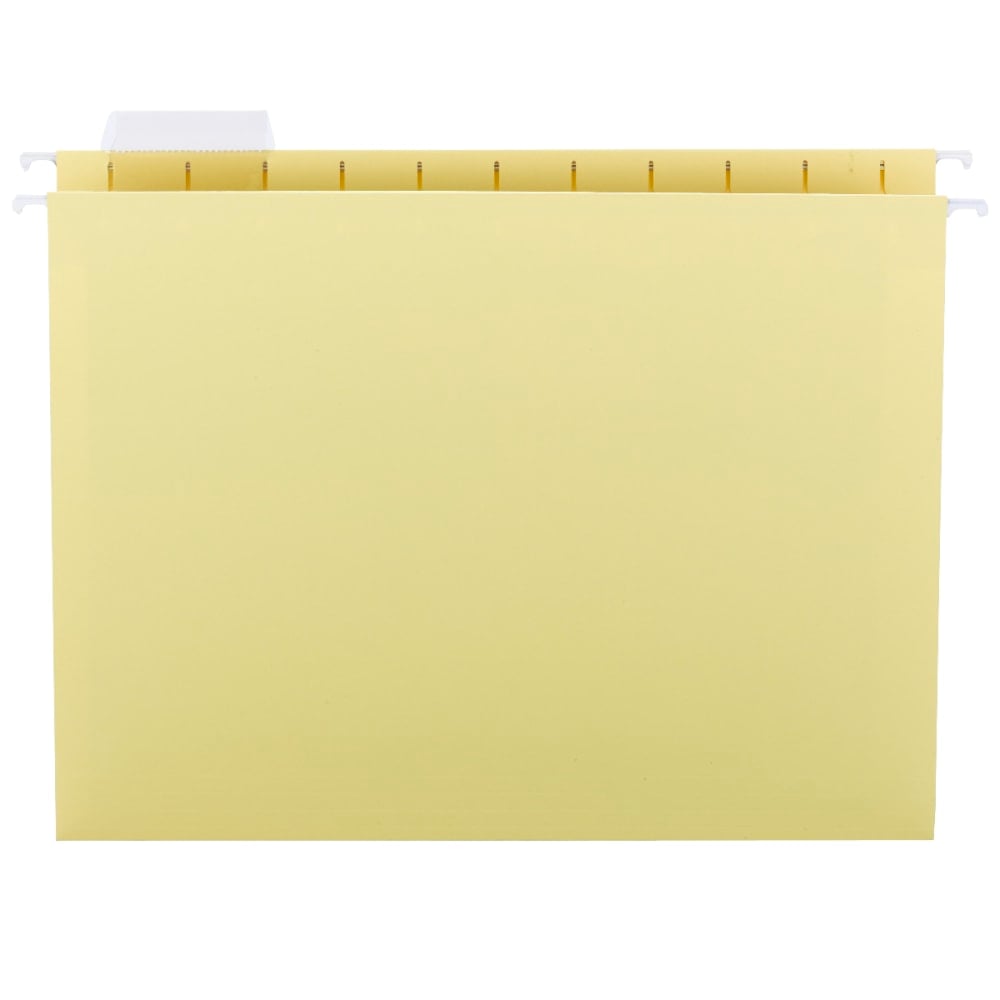 Smead Hanging File Folders, 1/5-Cut Adjustable Tab, Letter Size, Yellow, Box Of 25 (Min Order Qty 2) MPN:C15H-Y