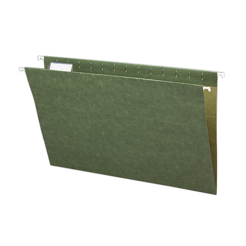 Smead Premium-Quality Hanging Folders, 1/5 Cut, Legal Size, Standard Green, Pack Of 25 (Min Order Qty 3) MPN:C25H