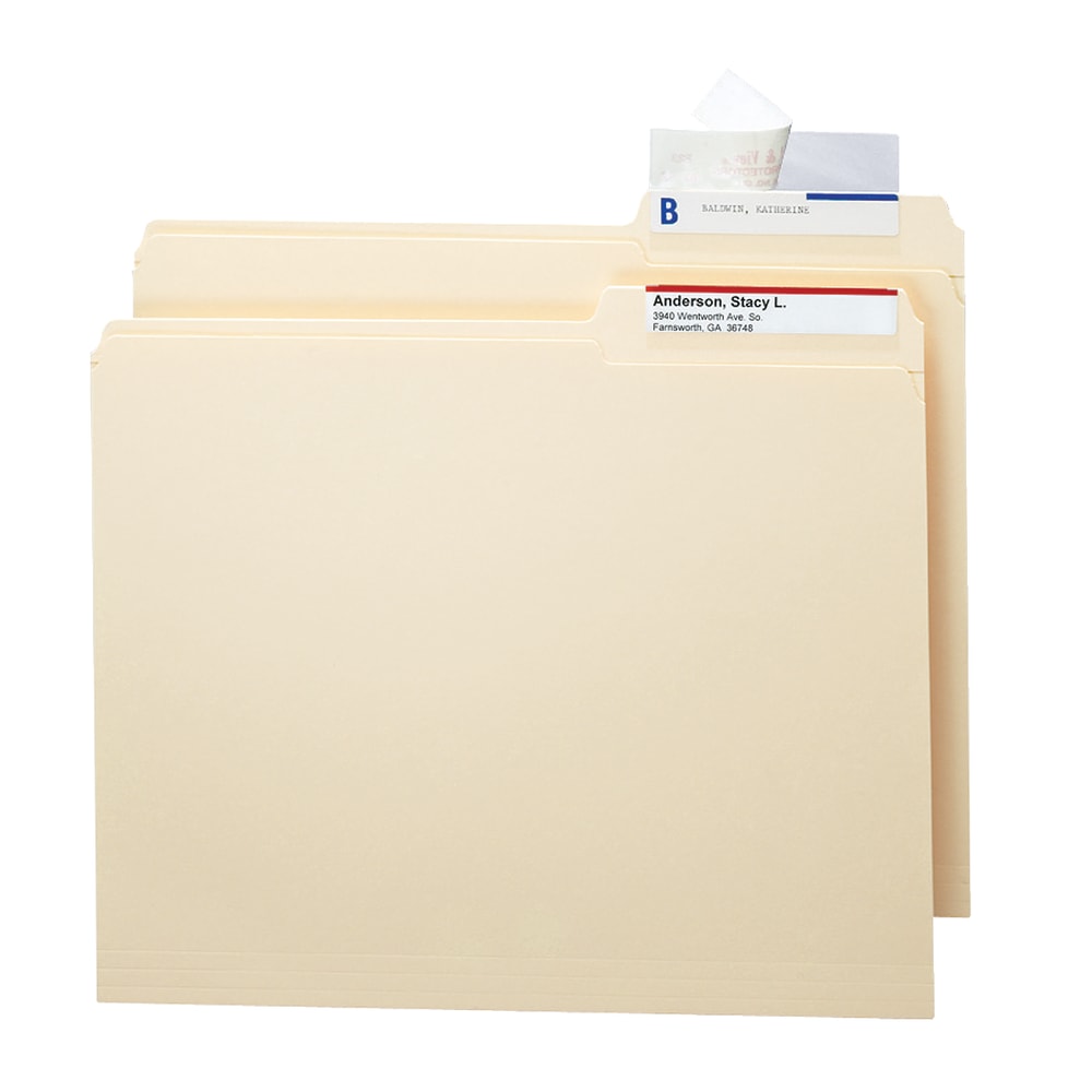 Smead Seal And View Clear Tab Label Protectors, CLL, 3 1/2in x 1 11/16in, Box Of 100 MPN:67600