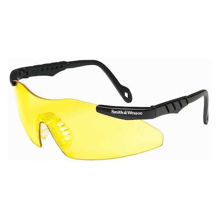 Magnum 3G Mini, Safety Glasses, Anti-Scratch, Amber Lens, Black Frame, Frameless MPN:19828
