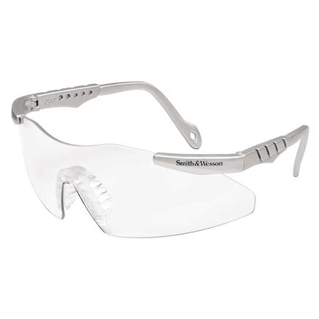Magnum 3G, Safety Glasses, Anti-Scratch, Clear Lens, Silver Frame, Frameless MPN:19961
