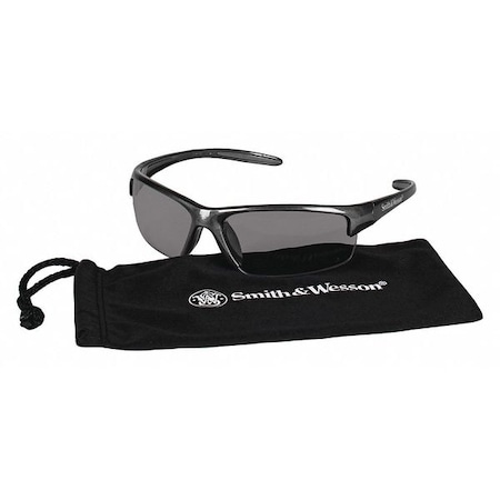 Equalizer Safety Glasses, Anti-Fog, Scratch-Resistant, Wraparound, Gray Half-Frame, Smoke Lens MPN:21297