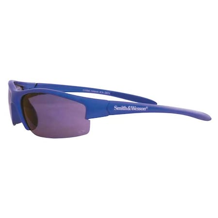 Equalizer, Safety Glasses, Anti-Scratch, Blue Mirror Lens, Blue Frame, Half-Frame MPN:21301