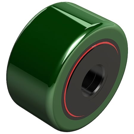 Double Sealed Cam Follower, Flat, 2-1/2 in Dia, 1-1/4 in Wd, 5/8 in Bore Dia MPN:YR-2-1/2-X-U