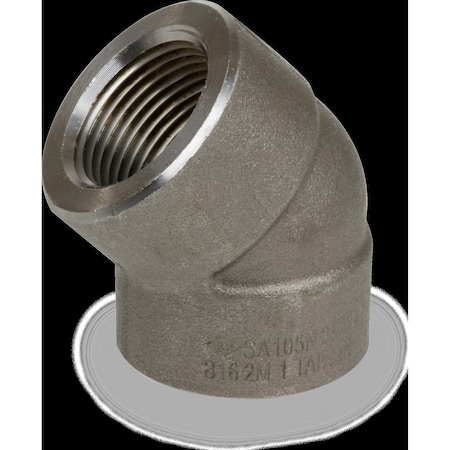 Thrd 45 Elbow, Forged, 2000, 1/2