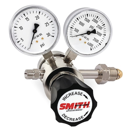 High Purity Gas Regulator, Acetylene, Two Stage, 0.885