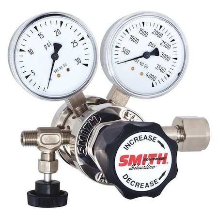 High Purity Gas Regulator, Oxygen, Two Stage, 0.908