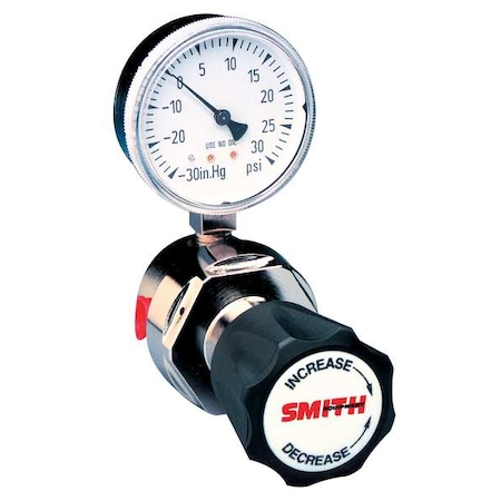 High Purity Gas Regulator, Argon, Helium, Nitrogen, Single Stage, 1/4 in Inlet, 1/4 in Outlet MPN:202-0000