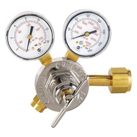 Gas Regulator, Carbon Dioxide, Single Stage, 0.825