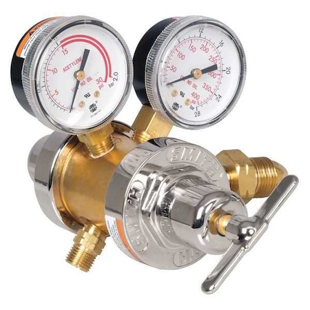 Gas Regulator, Acetylene, Two Stage, 0.825