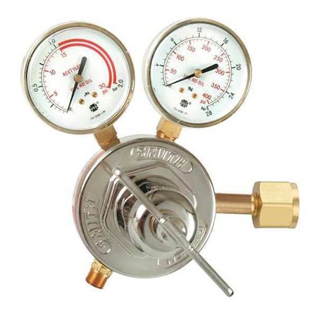 Gas Regulator, Acetylene, Single Stage, 0.825