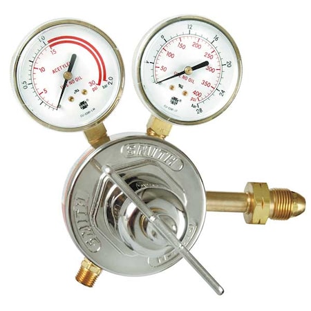 Gas Regulator, Acetylene, Single Stage, 0.825