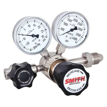 High Purity Gas Regulator, Carbon Dioxide, Single Stage, 0.825