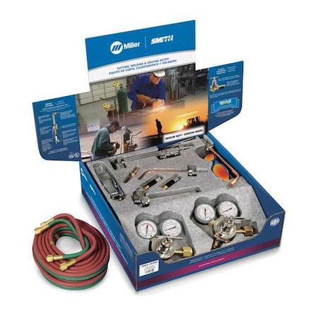 Medium Duty Combination Outfit, MBA-30 Series, Acetylene, Welds Up To 3/8 in MC509, MW205 MPN:MBA-30300